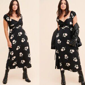 Saltwater Luxe - Flower Power Midi Dress - Size Small